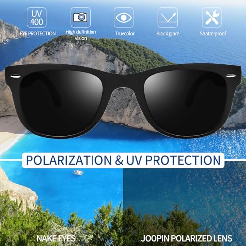 Image of Joopin Square Sunglasses Polarized UV400 Designer Sun Glasses Men Women