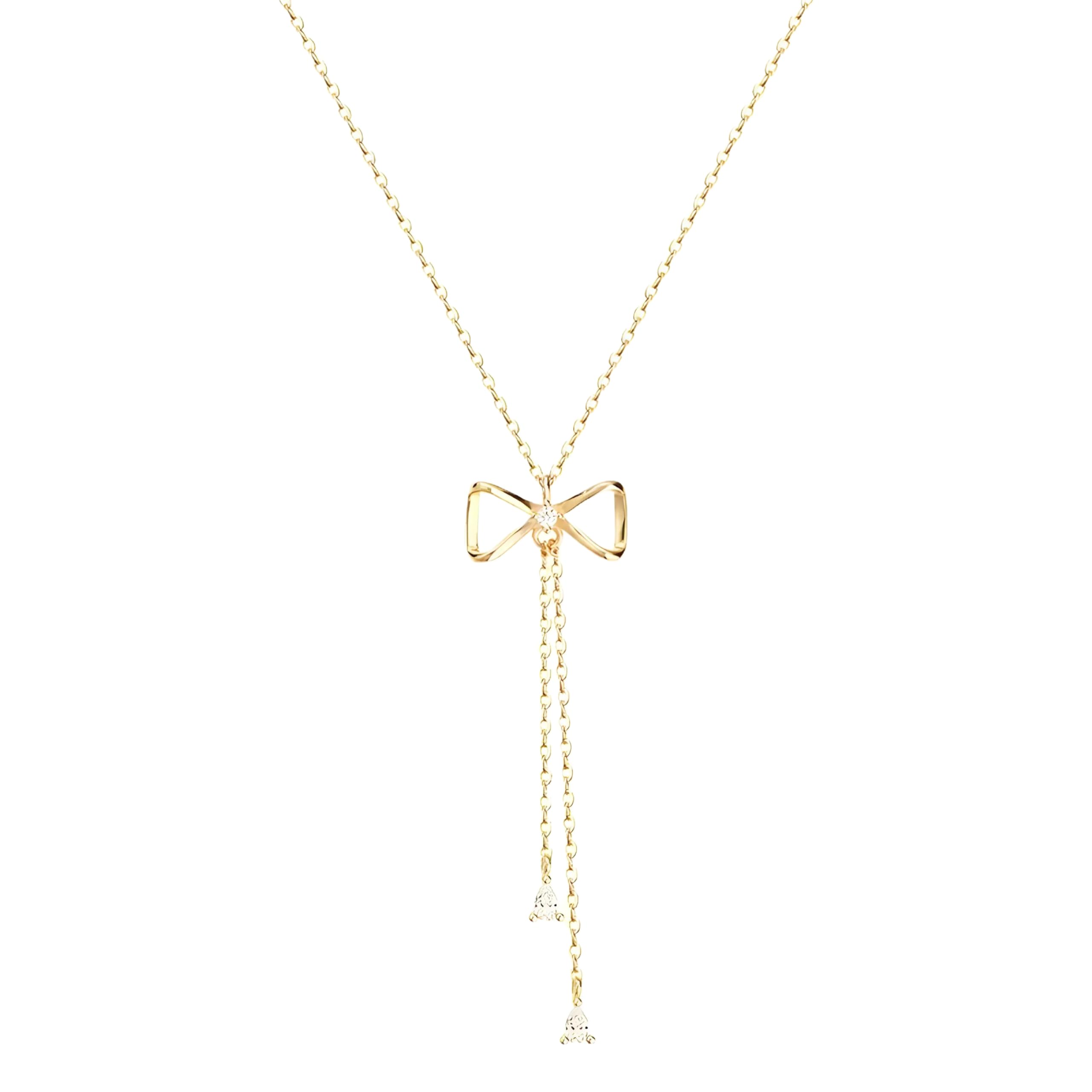 Collier chaîne de clavicule en argent doté d'un nœud de tempérament unique - 7
