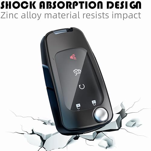 Miniatura 7 de ontto Carcasa abatible para llavero Buick Encore Allure Regal con patrón de carbono para Chevy Equinox Camaro Cruze Malibu Sonic Volt Park Impala,