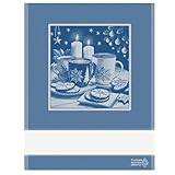 hobbymio.it Strofinaccio Natalizio in Puro Cotone da ricamare a Punto Croce, Asciugapiatti...