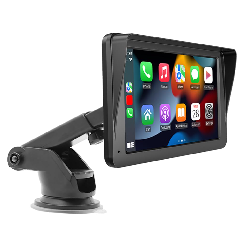 MOOWI Carplay Screen for Car for Rover Range Rover Sport 2005-2013 2013-2022 2022-2025, 7" Portable IPS Touchscreen Radio CarPlay Screen with AUX Backup Camera Voice Control