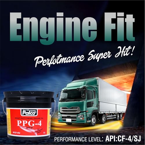 Image of PALCO PPG-4 20W40 | API: CF-4 /SJ & MB 228.1 Multigrade Engine oil for Diesel Commercial Road Transport Off Highway Vehicles | New Generation Automotive Vehicles | 6 Litres