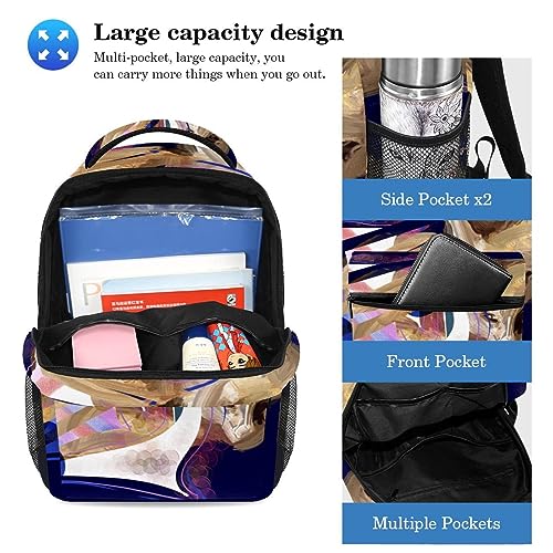 Sac de voyage pour étudiants grand format avec trousse à crayons