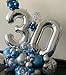 40 Inch Silver 30 Number Balloons Giant Jumbo Huge 30 Foil Mylar Helium Number Digital Balloons Silver Birthday Mylar Digital Balloons Dirty 30th Birthday Party 30th Anniversary Events Party