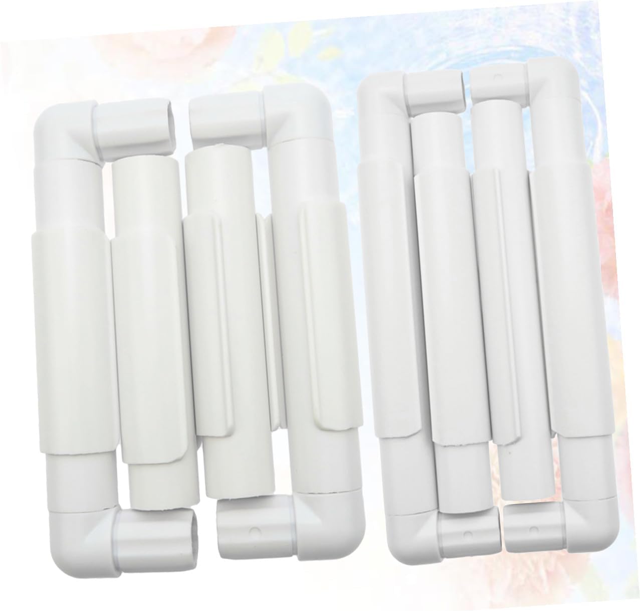 White Clip Embroidery Frame for Cross Stitch and Quilting, 2 Sets