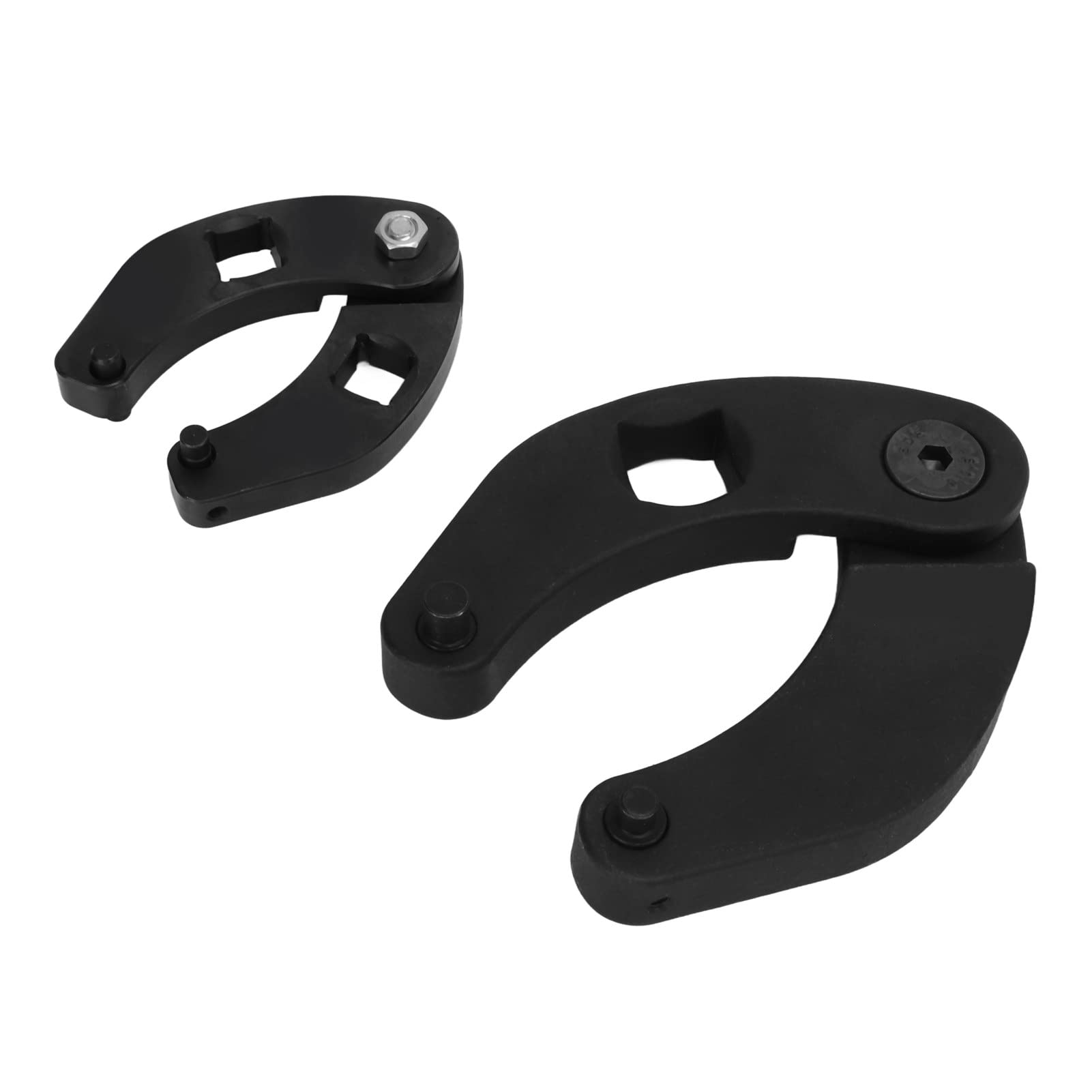Tbest Chiave per Cilindro Idraulico, Chiave per Dado a Pressacavo Regolabile 2 Pezzi OTC1266 Chiave per Cilindro Idraulico in Acciaio Al Carbonio 7463 Universale per Auto
