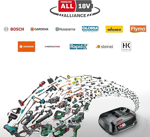 Rapid 18V Power For All Alliance Bosch Batteria Da 18 V A Lunga Durata Da 2,5 Ah, Adatta Agli Utensili Elettrici Rapid Da 18 V Ed Altre Marche Come Bosch, Gardena, Gloria, Wagner (5001518) - 3