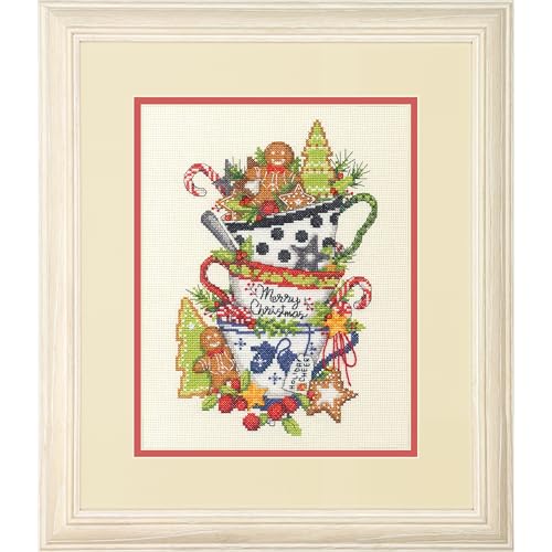 Kit de broderie au point de croix Thé de Noël Dimensions 20x25 cm - 7