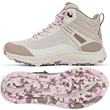 Viakix Monterra Mid Women’s Waterproof Hiking Boots – Lightweight Comfortable Trail Shoes for Trekking, Backpacking, Thru & Day Hikes, Taupe 7.5