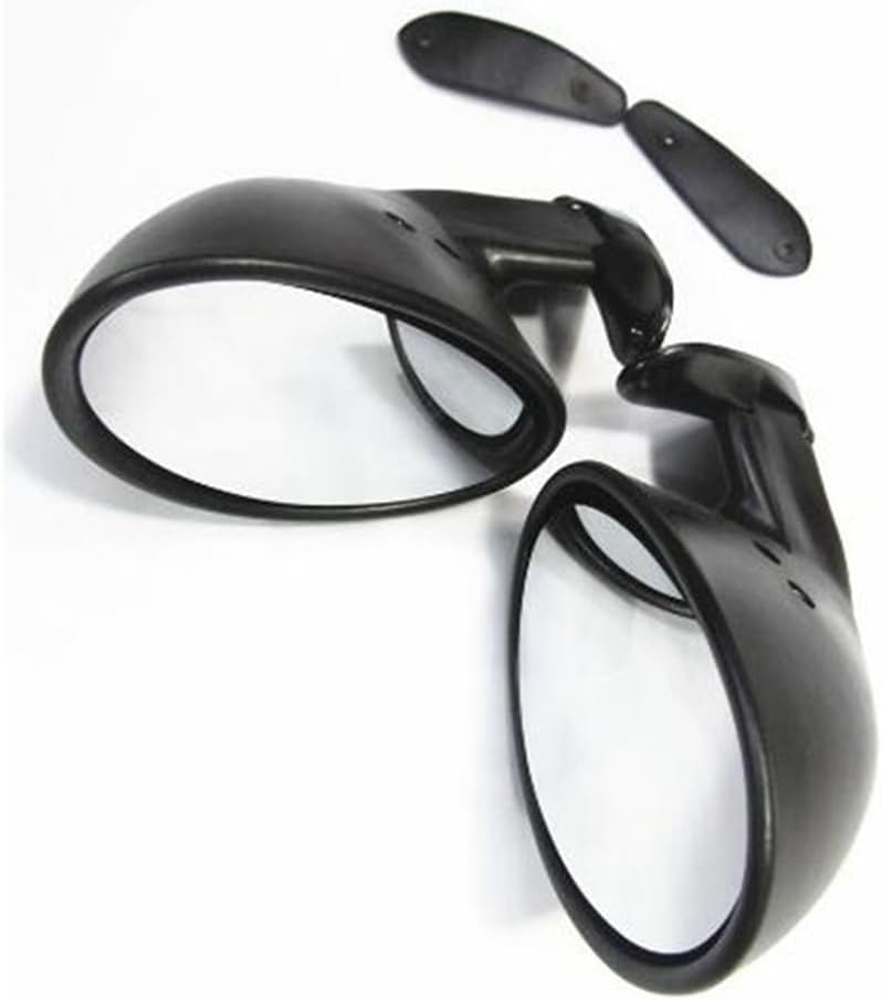 Style Left & Car Classic Retro Door Wing Side Mirror Rearview Vintage Universal Black