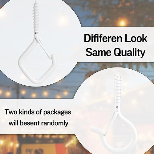 Miniatura 10 de 10 ganchos de techo para plantas colgantes, ganchos para colgar, ganchos de tornillo, ganchos para exteriores, ganchos de pared negros, ganchos de