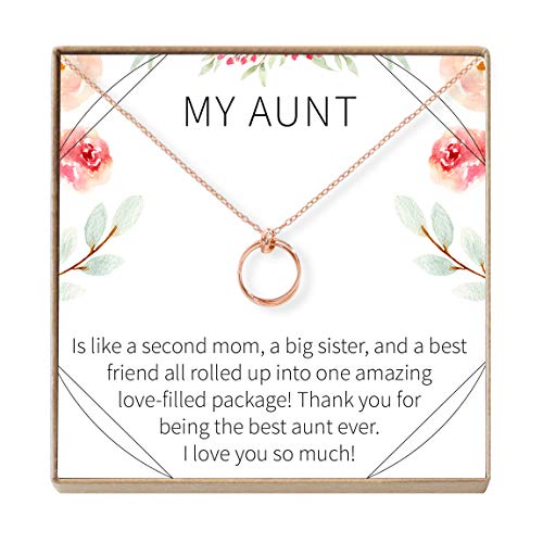 Dear Ava Aunt Gift Necklace: Auntie, New Aunt, Best Auntie Ever, My Aunt