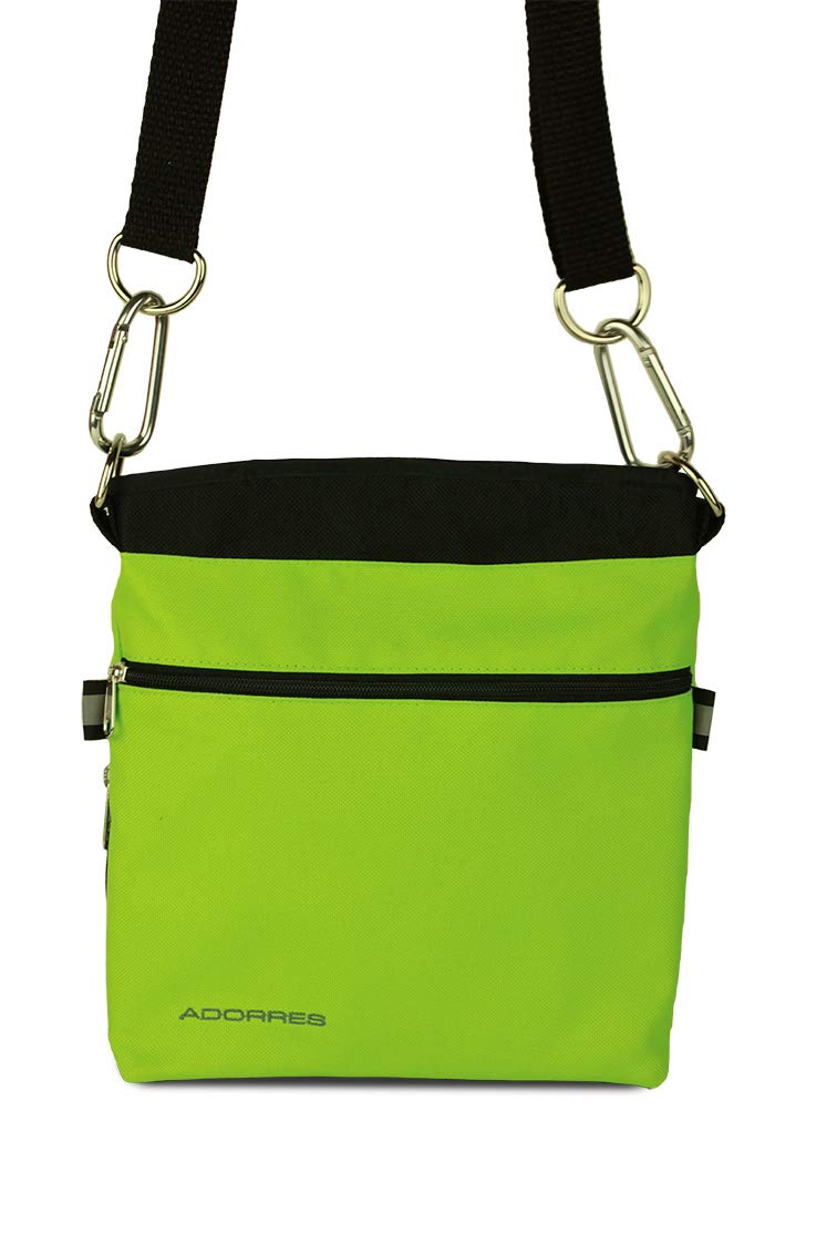 Mit Wunschname möglich. Schultertasche, Hüfttasche, Leckerlitasche für Hunde, Futtertasche mit Magnetverschluss und Kotbeutelfach, Leckerlitasche Magnetic Green Edition