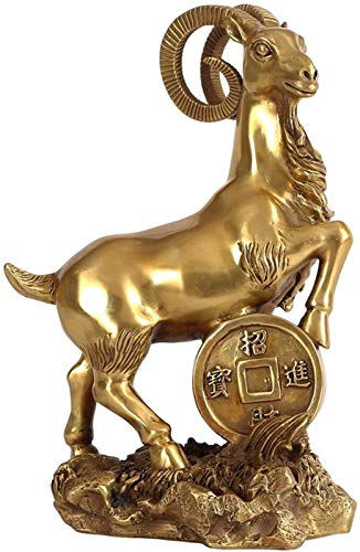Statue de Mouton en cuivre Feng Shui pour harmoniser votre bureau et maison