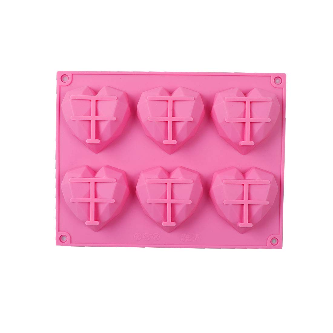 Wonderchef Ambrosia 3D Heart Shaped Mould - Pink, Standard - Image 2 thumbnail