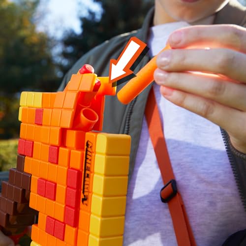 Nerf Minecraft Firebrand, Dart Blasting Axe, 6 Nerf Elite Foam Darts, Design photo 9