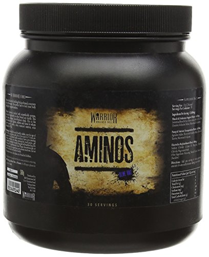 Warrior Supplements Aminos BCAA Powder, Blue Raspberry, 360 g