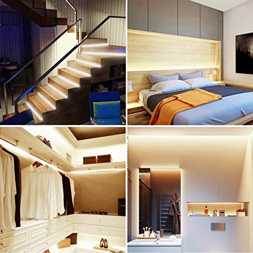 Image of One94Store COB LED Strip Light 5 Meter Flexible Tape Light Flexible Cuttable Waterproof Fall Ceiling Light for Mirror, Ceiling, Kitchen, Room with Adaptor /Driver Warm White(Pack of 1, 120 /Meter)