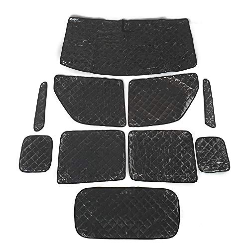 (トクトヨ)Tokutoyo タンク対応 ルーミー対応 M900A M910A サンシェード 1台分 ブラックメッシュ メッシュカーテン TANK対応 ROOMY対応 カーシェード 5層構造 吸盤貼付 日除け 紫外線 10P