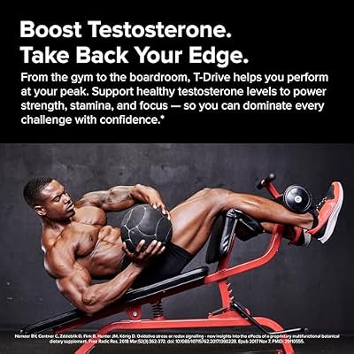 InnoSupps T-Drive Testosterone Booster Enhance Performance Amplify Muscle Growth, Increase Libido & Energy Levels w/KSM-66 Ashwagandha, Magnesium, Vitamin D, Niacin Boron, Fenugreek, 90 Caps, 30 Days