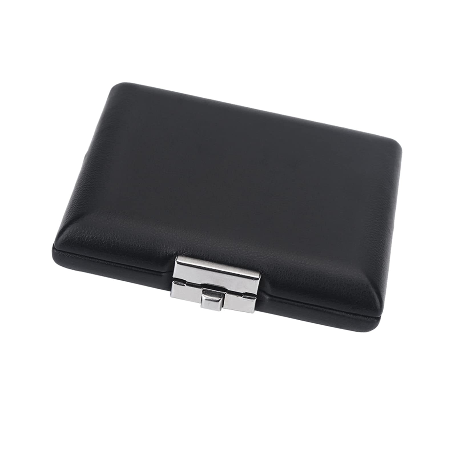 Caja Contenedora de Cañas de Fagot Negro con Cubierta de Cuero PU, Estuche con Ranuras para Cañas de 3 uds.