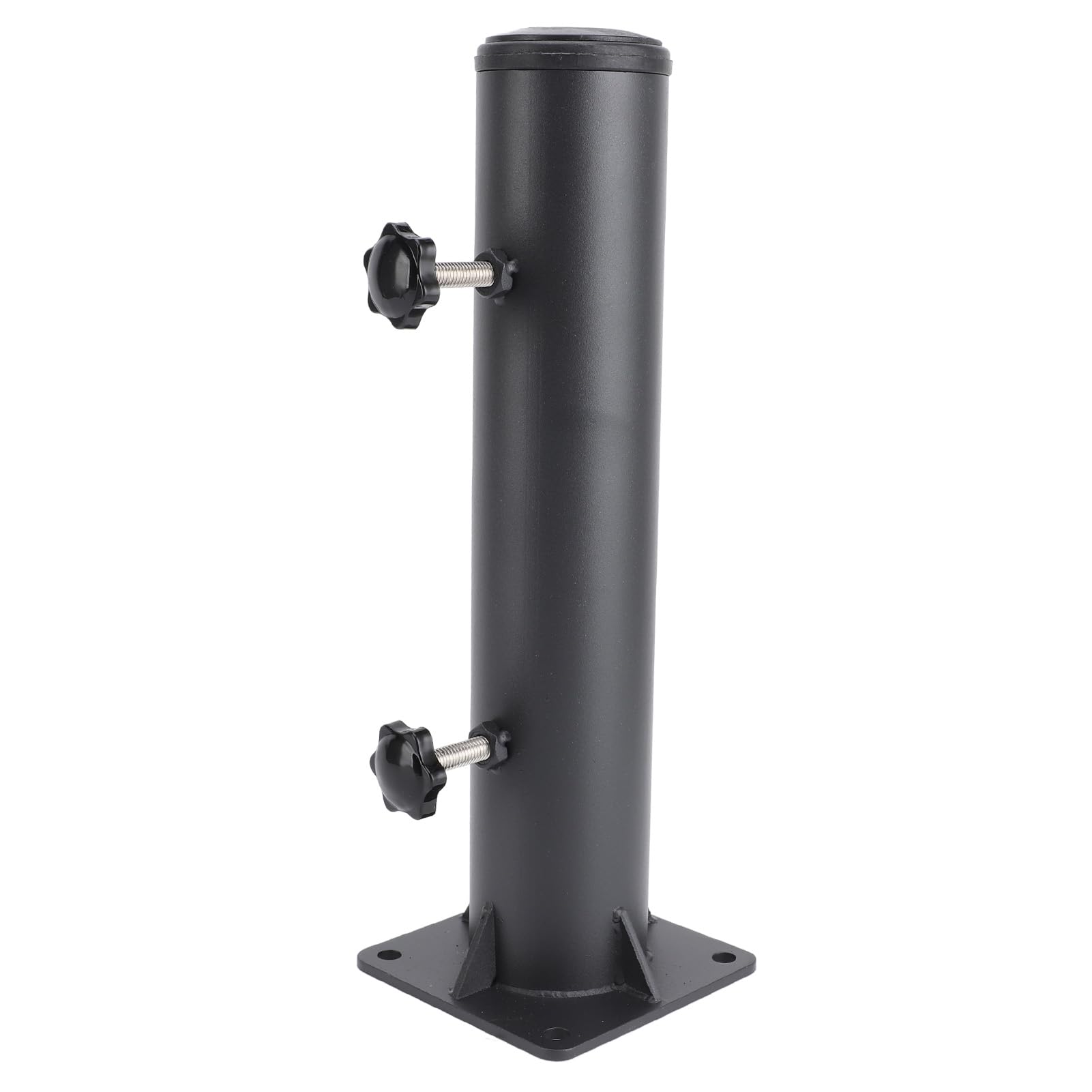 CHICIRIS Portaombrelli da Patio con Base Sigillata, Supporto per Terrazza | Base Ispessita da 4,1 Mm, 4 Supporti Rinforzati, 3 Manicotti in PVC per Pali da 1,25-1,9 Pollici, Viti Metalliche Antiruggine