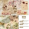 120Pcs Floral Textured Scrapbook Paper - 4 pack Embossed Rice Decoupage Paper Craft Special Mixed for Scrapbooking Junk Journaling Supplies Planner Bullet Cards Making Collage Decorative DIY Materials #3