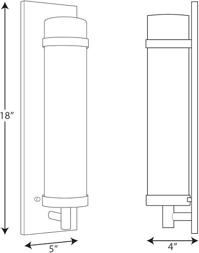 Miniatura 13 de Progress Lighting Hartwick Collection - Aplique de pared de una sola luz de latón satinado, 18.00x5.00x5.00