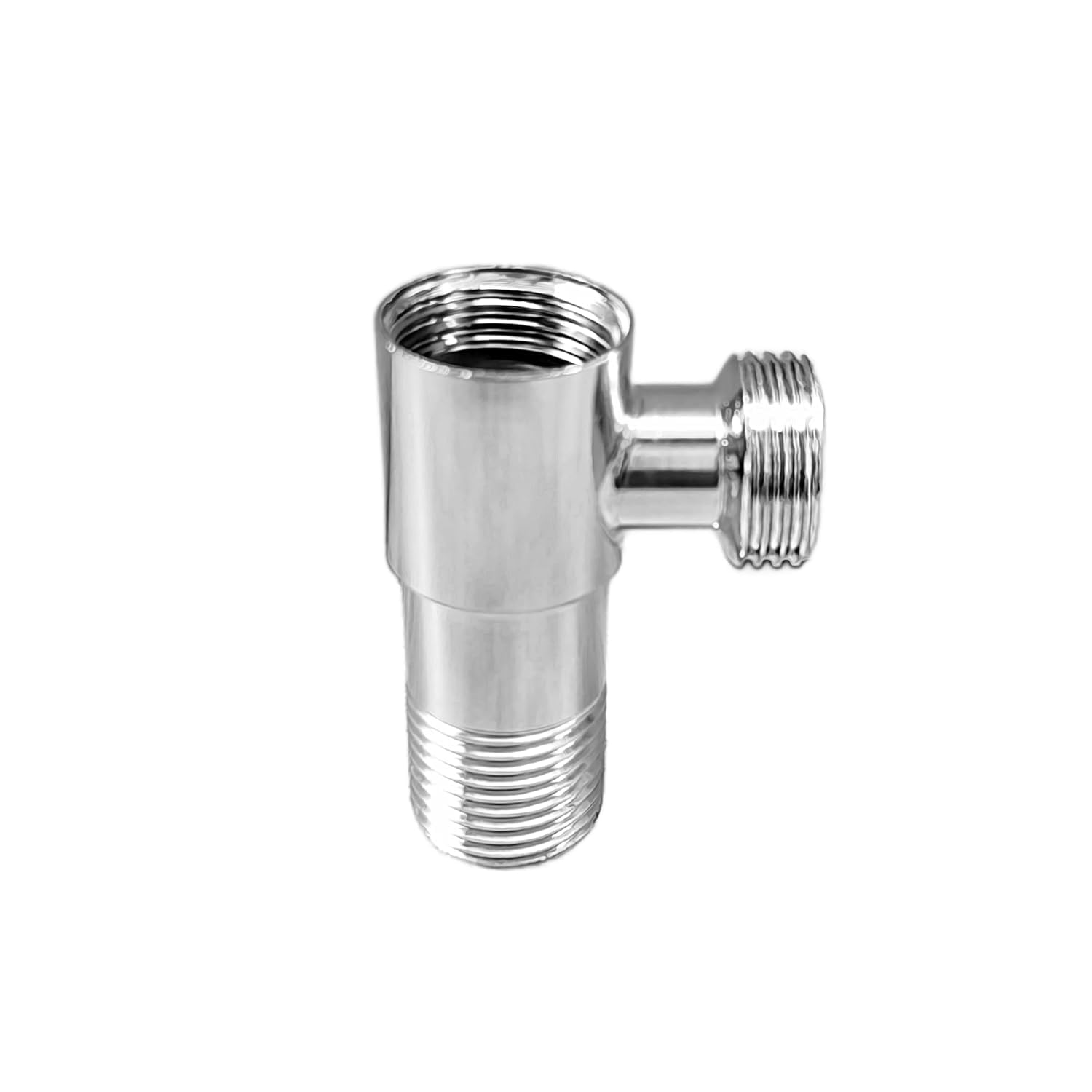 MONIT Brass Tee Connector | 15mm (1/2"BSP) Inner & Outer Thread | Polished CP Finish | Multi-Functional 3-Way Pipe Fitting for Water Supply with Teflone Tape-image-43