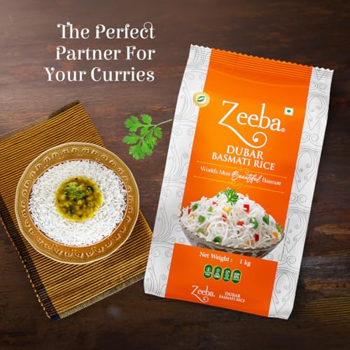 Image of Zeeba Dubar Basmati Rice 1 Kg, Smart Choice at Smart Price (Cooked length up to 16mm)*