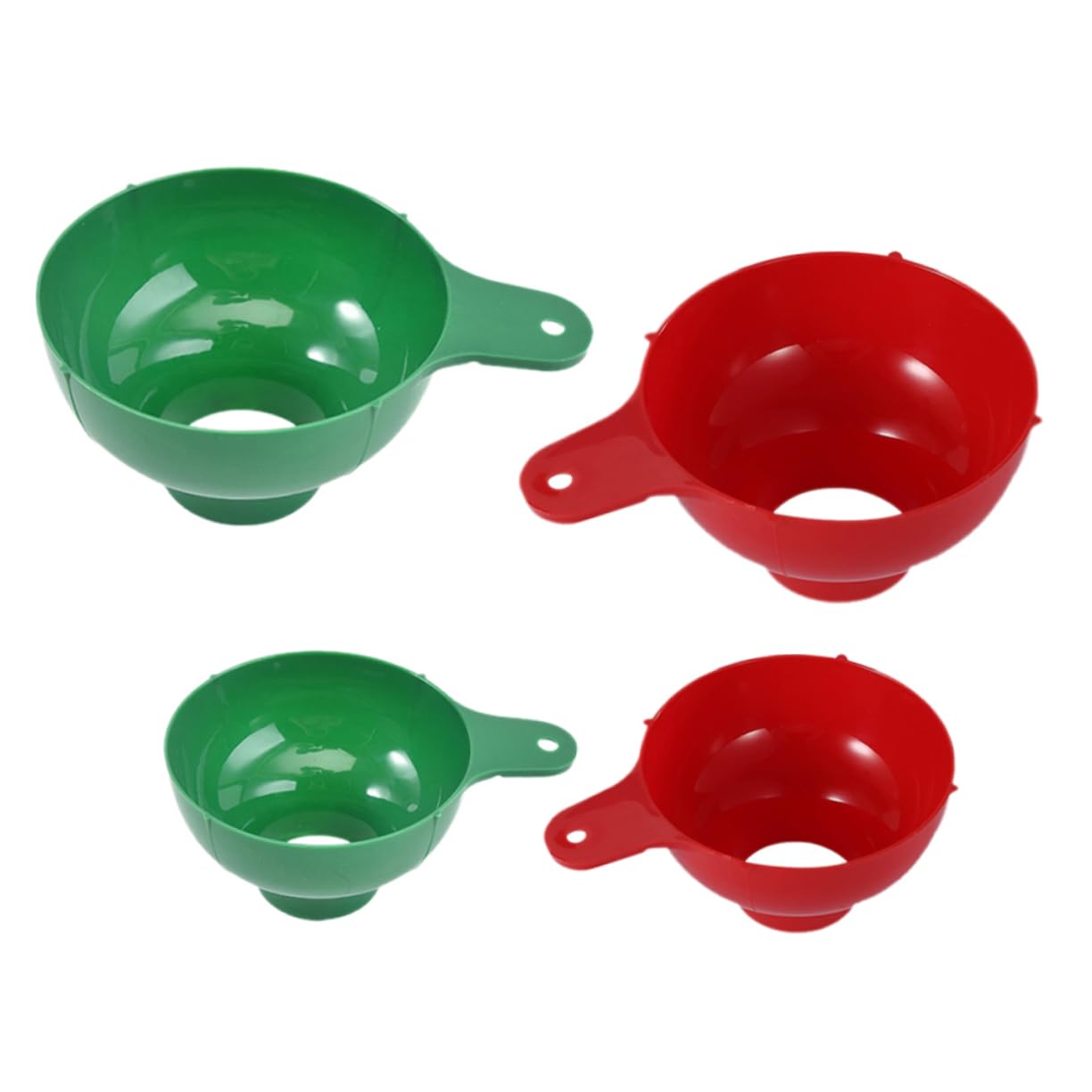 Mobestech Embudo De Plástico De Boca Ancha Llenar Embudo Reutilizable Mermeladas Y Cocinas Y Conservas 4 Piezas X 4