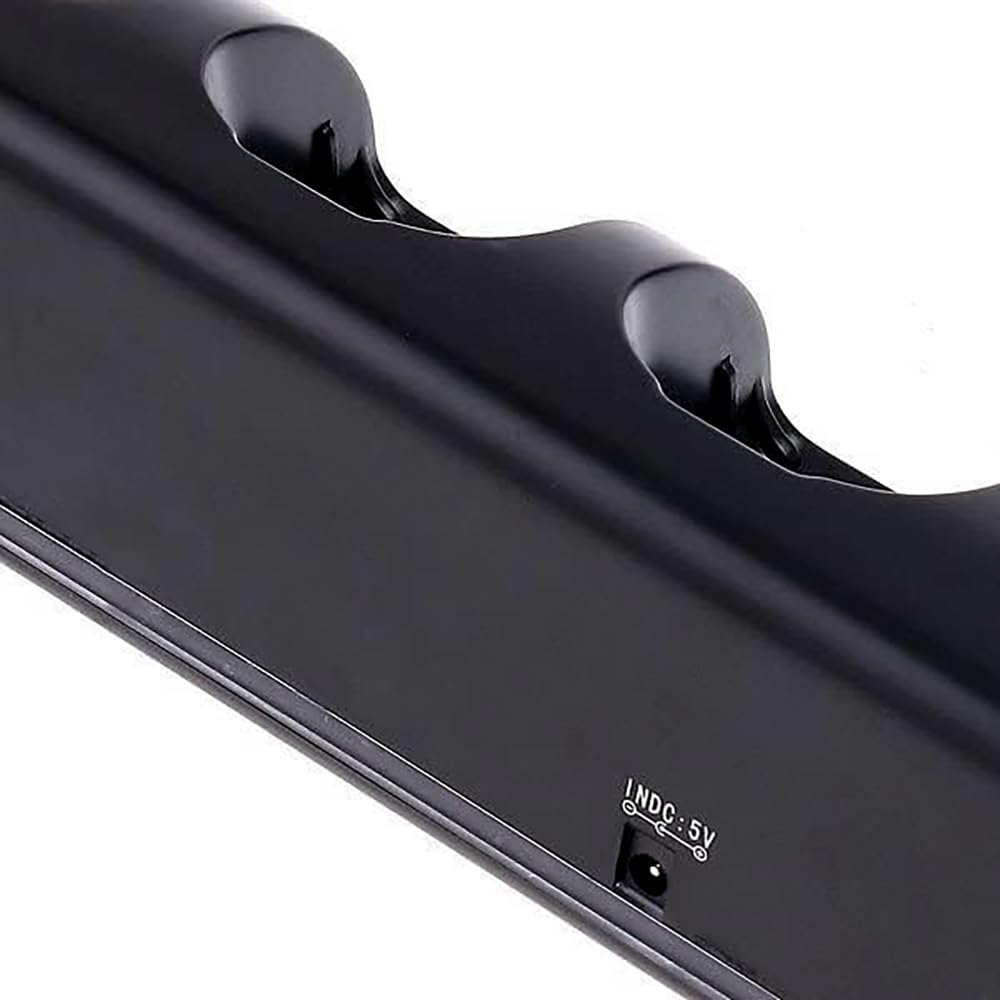 OSTENT Stazione Dock di Ricarica + 4 Pacchi Batteria per il Telecomando Nintendo Wii Colore Nero