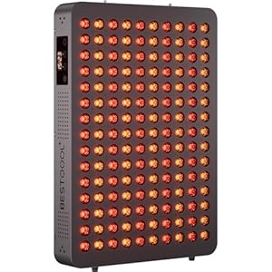 Bestqool Red Light Therapy Device, 4 Wavelengths Full Body Near Infrared Light Therapy, Elite Grade Dual Chip 150 LEDs, High Power Output Red Light Panel for Anti-Aging, Pain Relief. 250W.