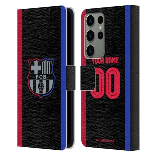 Coque FC Barcelona Samsung S23 Ultra portefeuille protection intégrale élégante en cuir