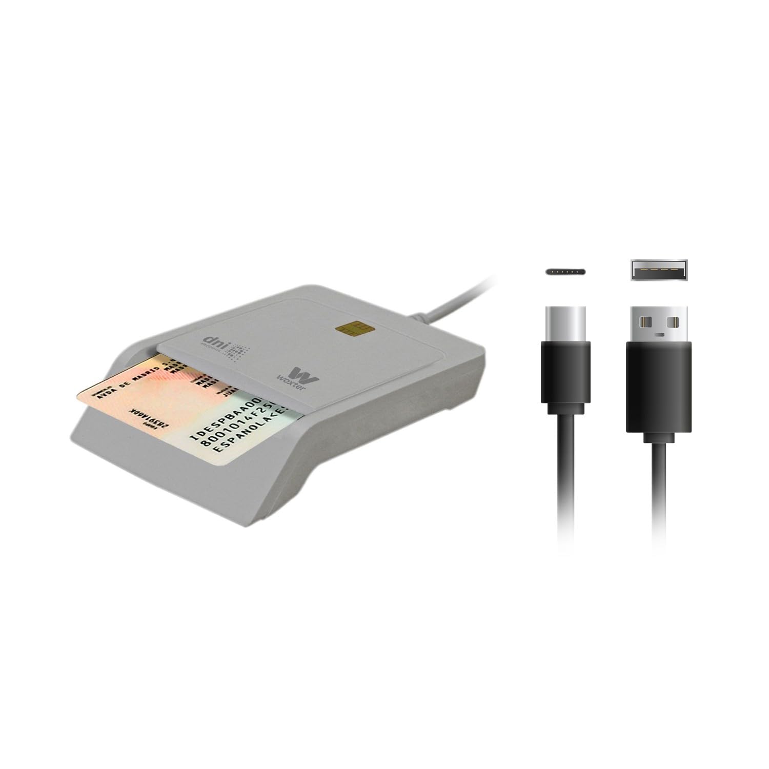 Woxter Lector Dni Combo - Lector DNI electrónico 3.0 y 4.0, Compatible con Las Tarjetas Smart Cards o Tarjetas Inteligentes, con 3 Ranuras para Tarjetas, Color Rojo — view 19