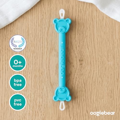 Image of oogiebear: Baby Nose Cleaner & Ear Wax Removal Tool - Safe Booger & Earwax Removal for Newborns, Infants, Toddlers - Dual-Ended - Essential Baby Stuff, Diaper Bag Must-Have, Orange & Seafoam with case