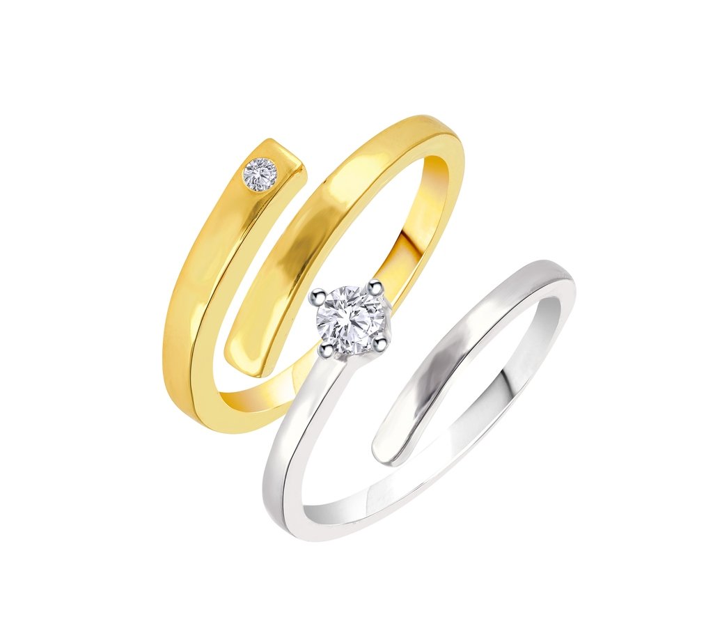 V. K. JewelsRing for Women (Gold)(vkcplfr1050g)