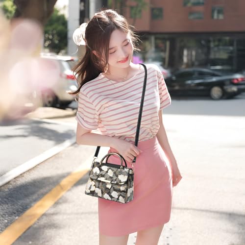 Image of SYGA Women's Cross Border Handbag With Flower Printed Small Square shoulder messenger bag