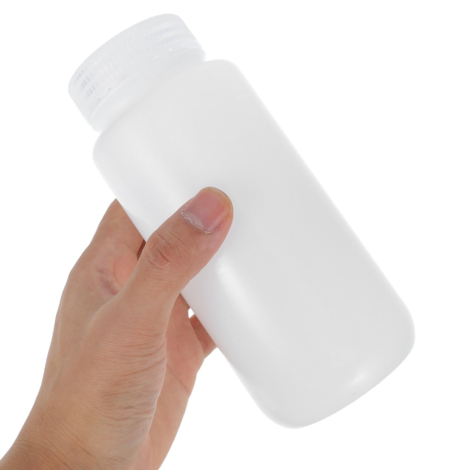 Bottiglia Reagente Bianca 500ml Hdpe a Bocca Larga 6 Pezzi