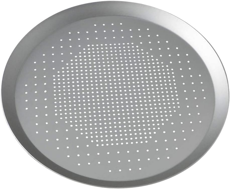 Pizza Pan With Holes Round Pizza Perforated Network Pan Pizza Making Tools Stones Crisper Baking Tray Bakeware For Home Kitchen (12 inch)