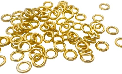 B&CB&C Designer Golden Plastic Ring 10MM Outer 8MM Inner (Golden Metal Polish)(500PC)