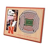 YouTheFan NCAA Nebraska Cornhuskers 3D StadiumView Picture Frame - Memorial Stadium