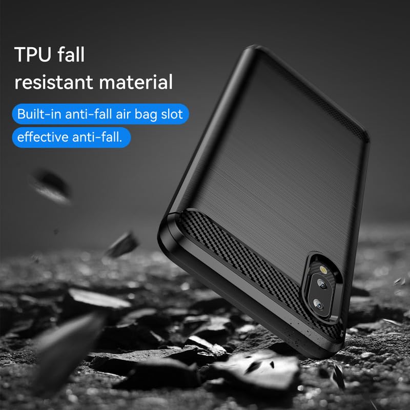 Image of Hybrid Carbon Fiber Back Case for Samsung Galaxy A02 / M02 (Black)