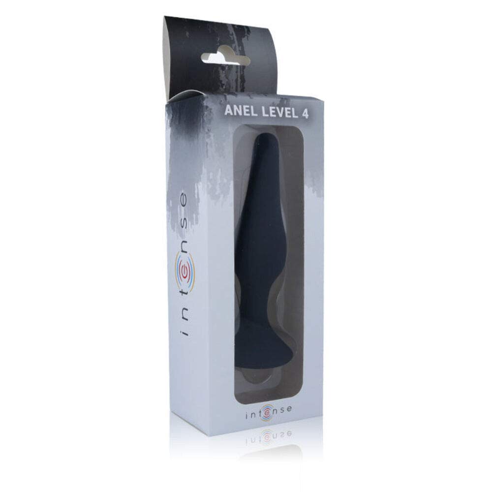 Plug anal Intense Level 4 noir 15.5cm sans inconfort grâce à sa base - 5