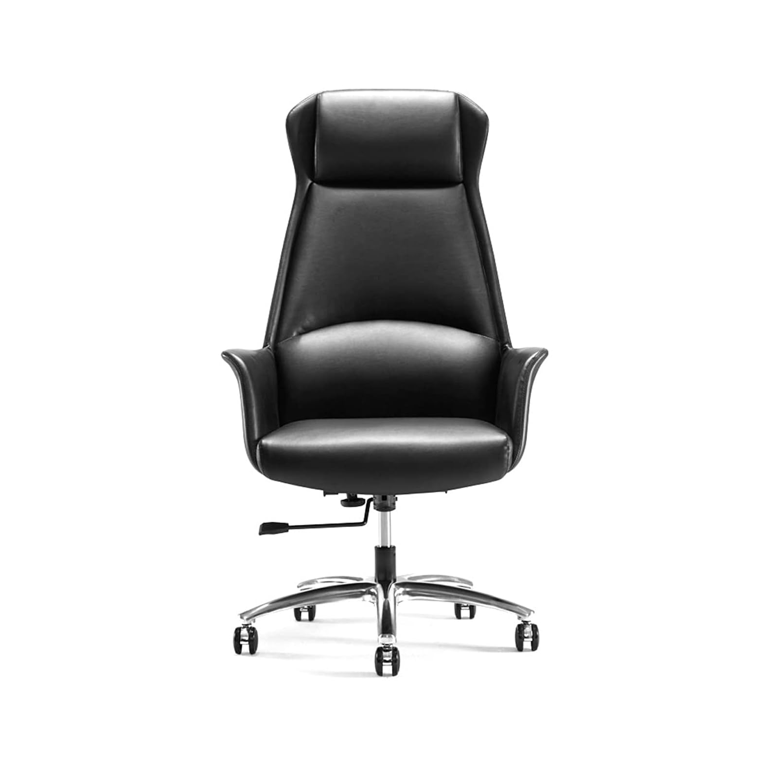 HTTGDGDH Ergonomic Highback Office Chair With Pulley Bracket For Home Desk Gaming Racing Pu Leather Recliner Lift Swivel Chair Comfortable And Stylish Solution For Office And Gami,B