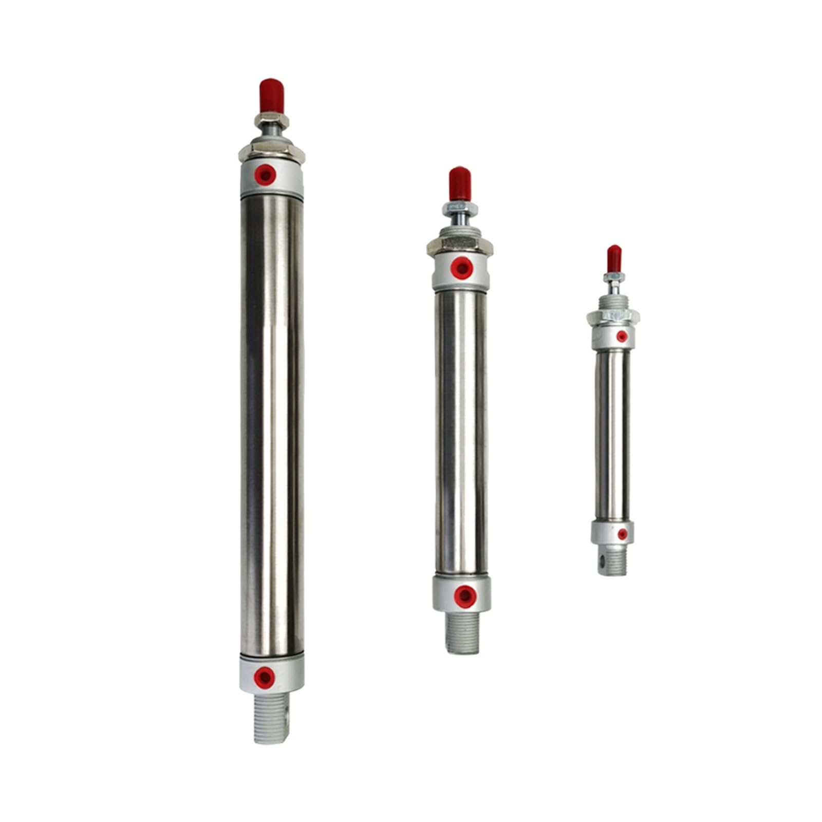 Cilindro neumático de doble efecto MA32 fabricado en acero inoxidable con carrera de 25mm