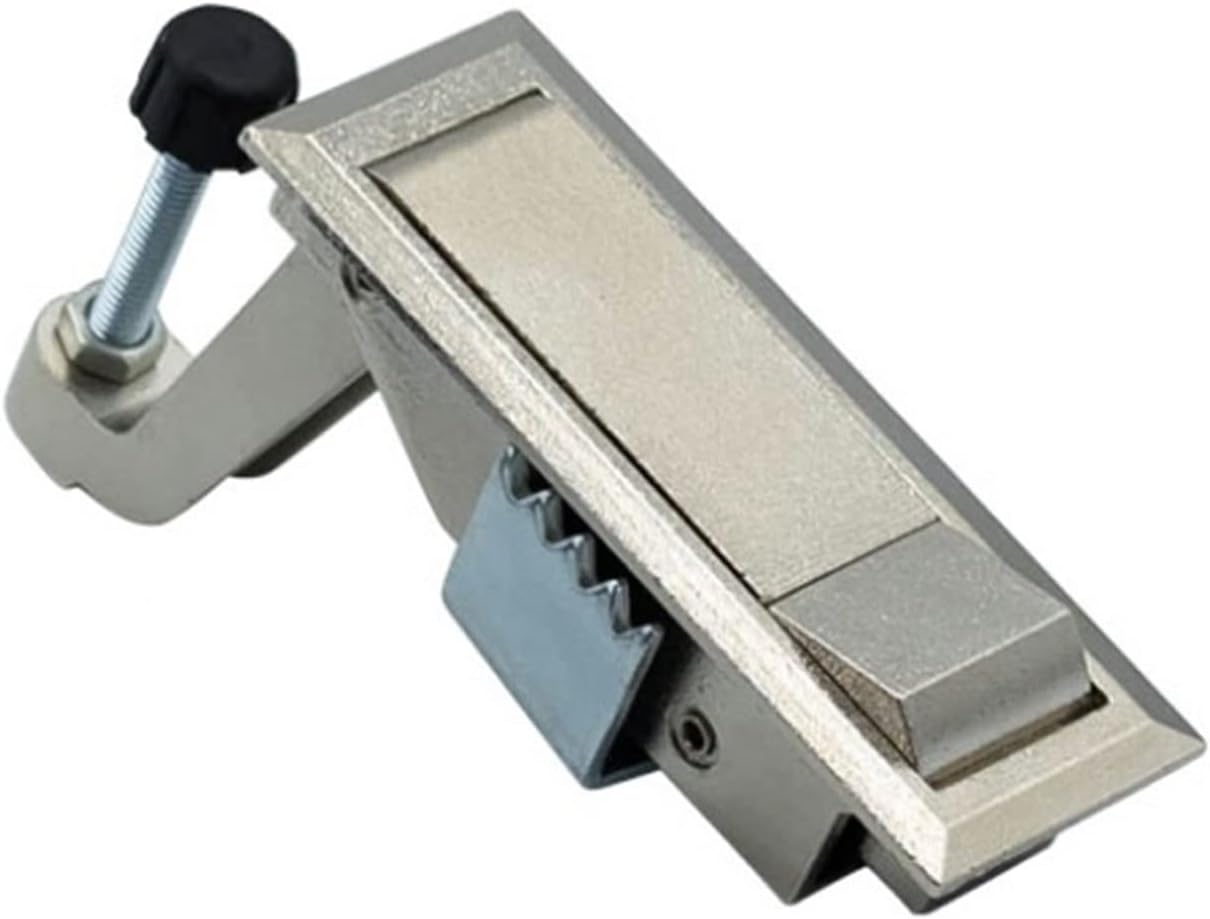 Keyless Plane Lock Air Compressor Lock is Used for Distribution Box, Electric Cabinet MA075 E 1Pcs (Color : Silver)