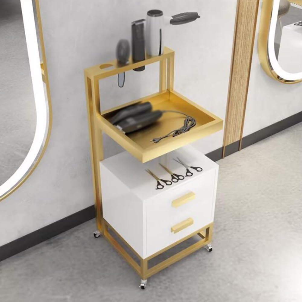 Generico Carrello per Parrucchiere, mobiletto portaoggetti per postazioni da Barbiere, postazione per Parrucchiere, Carrello per Salone di Bellezza, postazione per Salone di Bellezza per Parrucchiere