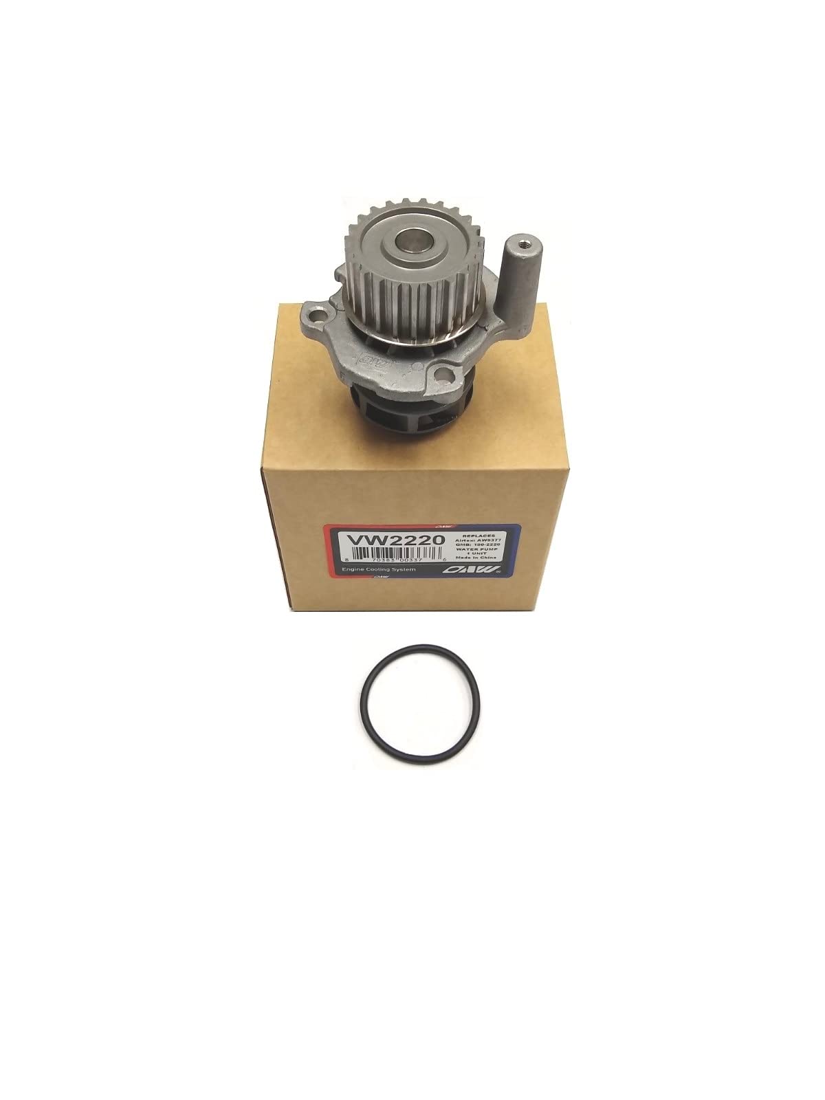 OAW VW2220 Engine Water Pump for Audi VW 1.8L 2.0L L4 on 1999 2000 2001 2002 2003 2004 2005 2006 2007 2008 2009 2010 2011 2012 2013 2014 2015 Jetta, 98-06 Golf Beetle 01-06 Audi A4 TT