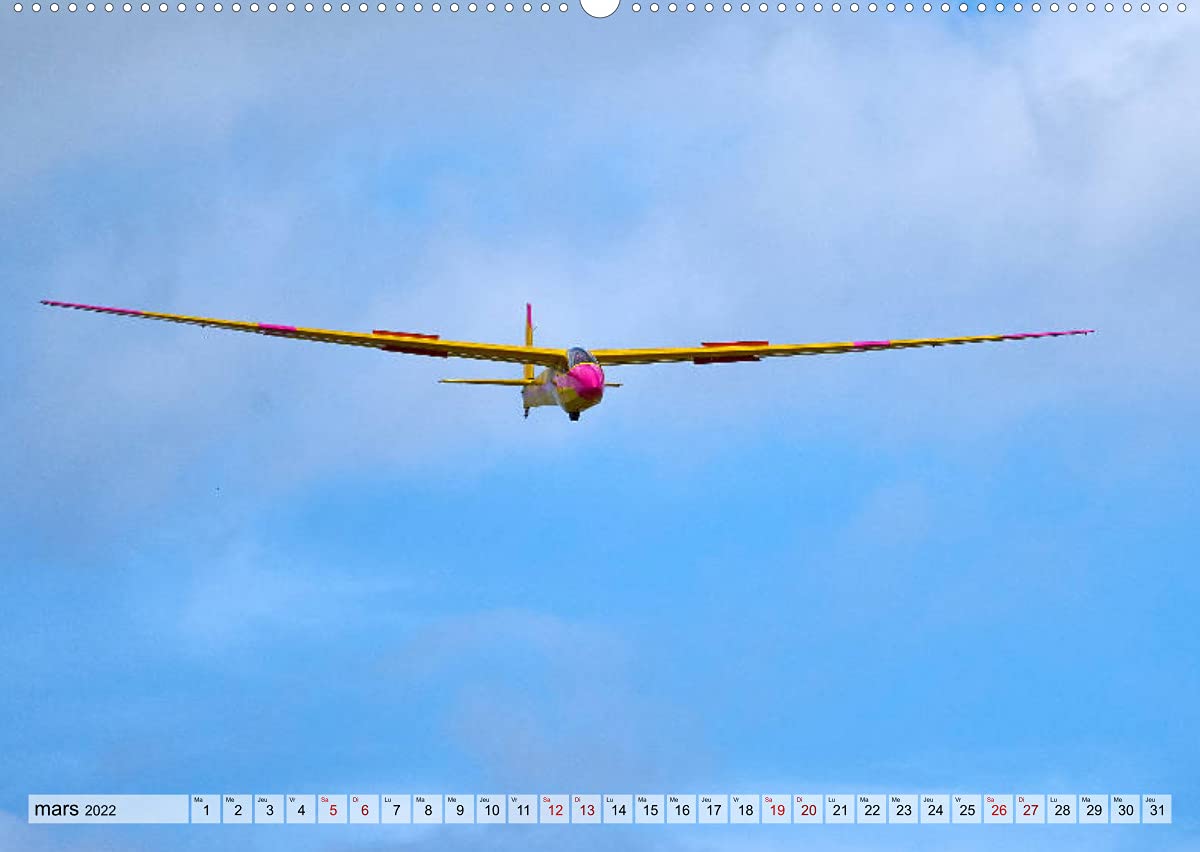 Voler en silence - la passion du vol à voile (Premium, hochwertiger DIN A2 Wandkalender 2022, Kunstdruck in Hochglanz): Libre comme l'air, sans ... thermique... (Calendrier mensuel, 14 Pages )